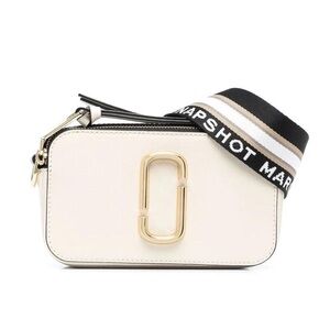 Marc Jacobs Cream Crossbody Bag with Gold Accents